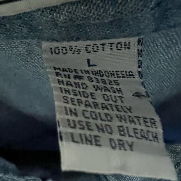 Vintage Route 66 Cotton Embroidered Short Sleeve Denim Shirt Size L - Picture 5 of 7